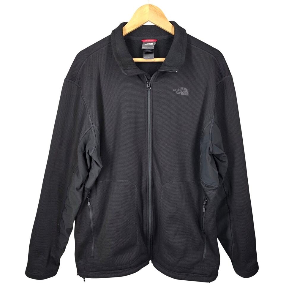 THE NORTH FACE MEN’S BLACK FULL‑ZIP JACKET – SIZE XL – FLEECE‑LINED – BREATHABLE